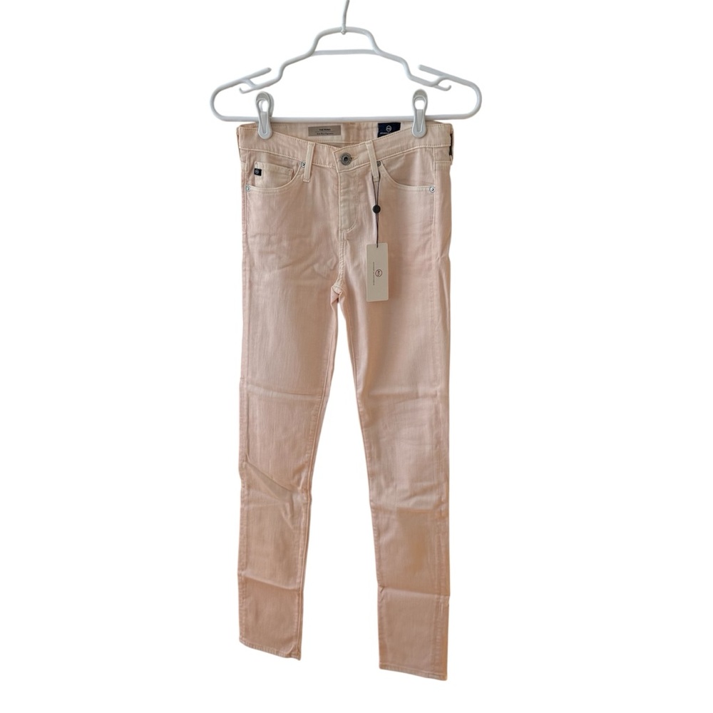 NWT AG Adriano Goldschmied Mid-Rise Blush/Pale Pink Prima Jeans